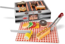 Grill And Serve BBQ Set 20 Pcs - Wooden Play Food