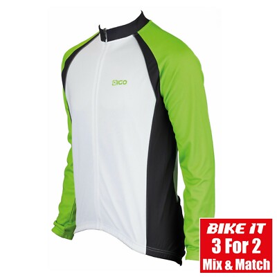 EIGO LOGIC LANGARM FAHRRADTRIKOT - THERMISCH WINTER/FRÜHLINGSSTRASSE/MTB GRÜN