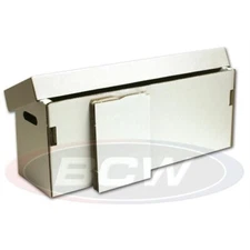 5 Long Comic Book Cardboard Storage Boxes Hold 250-300 Current /Silver + Divider