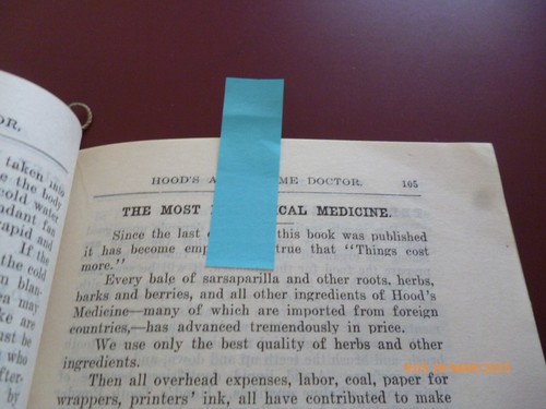 C.I. HOOD LONDON HOOD'S A.B.C. HOME DOCTOR CHEMIST/MEDICINES 1916 RARE BOOKLET - Picture 6 of 19