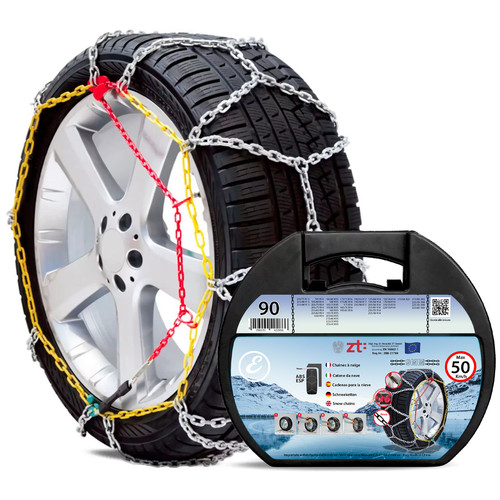 Catene Neve Auto Metallo 9 Mm Omologate Tuv Gs Onorm Montaggio Rapido Gruppo 090