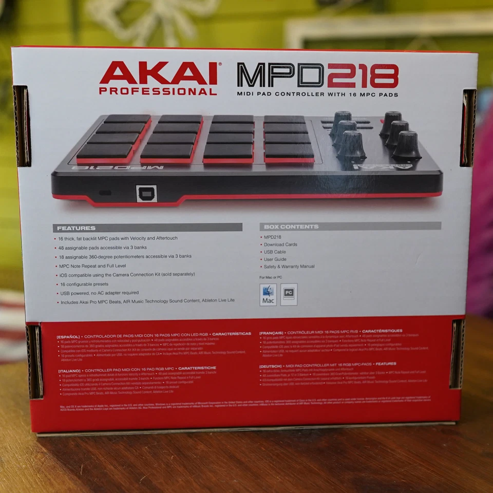 Akai Professional MPD218 MIDI USB Drum Beat Pad Controller - Image 3 of 4