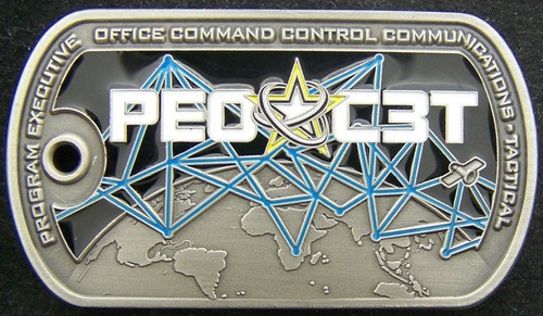 PEO Command Control Communications Tactical C3T Challenge Coin - Bild 1 von 2