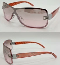 New Womens Shield Wrap Around Sunglasses Fashion Designer Shades Retro (#7060)
