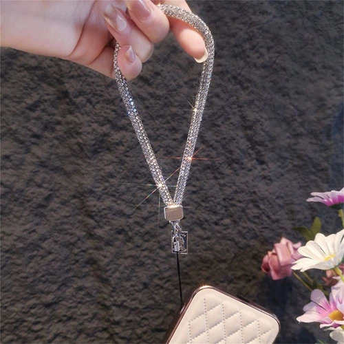 Wrist Chain Diamond Phone Lanyard Short Long Phone Straps for Phone Accessories - Zdjęcie 4 z 26