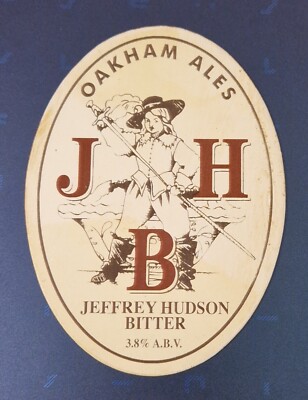OAKHAM ALES BRAUEREI JEFFREY HUDSON BITTER JHB BIERPUMPE GRIFF CLIP ABZEICHEN 3,8