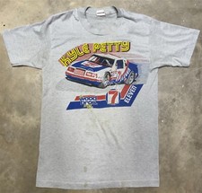Vintage 1985 Kyle Petty Wood Brothers Racing 7-11 #7 Ford NASCAR Tee - XS