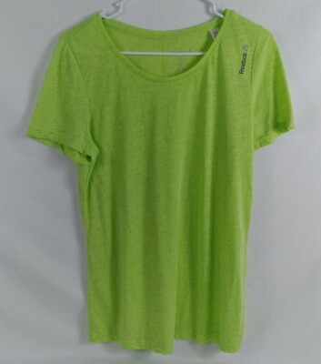 Women's Reebok Neon Green Active Top Size Large