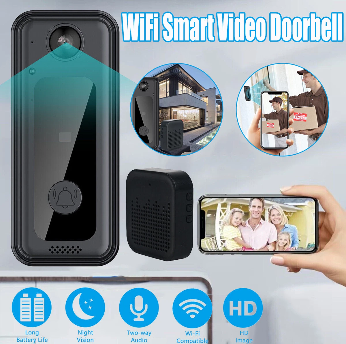 Wireless doorbell cheap cam