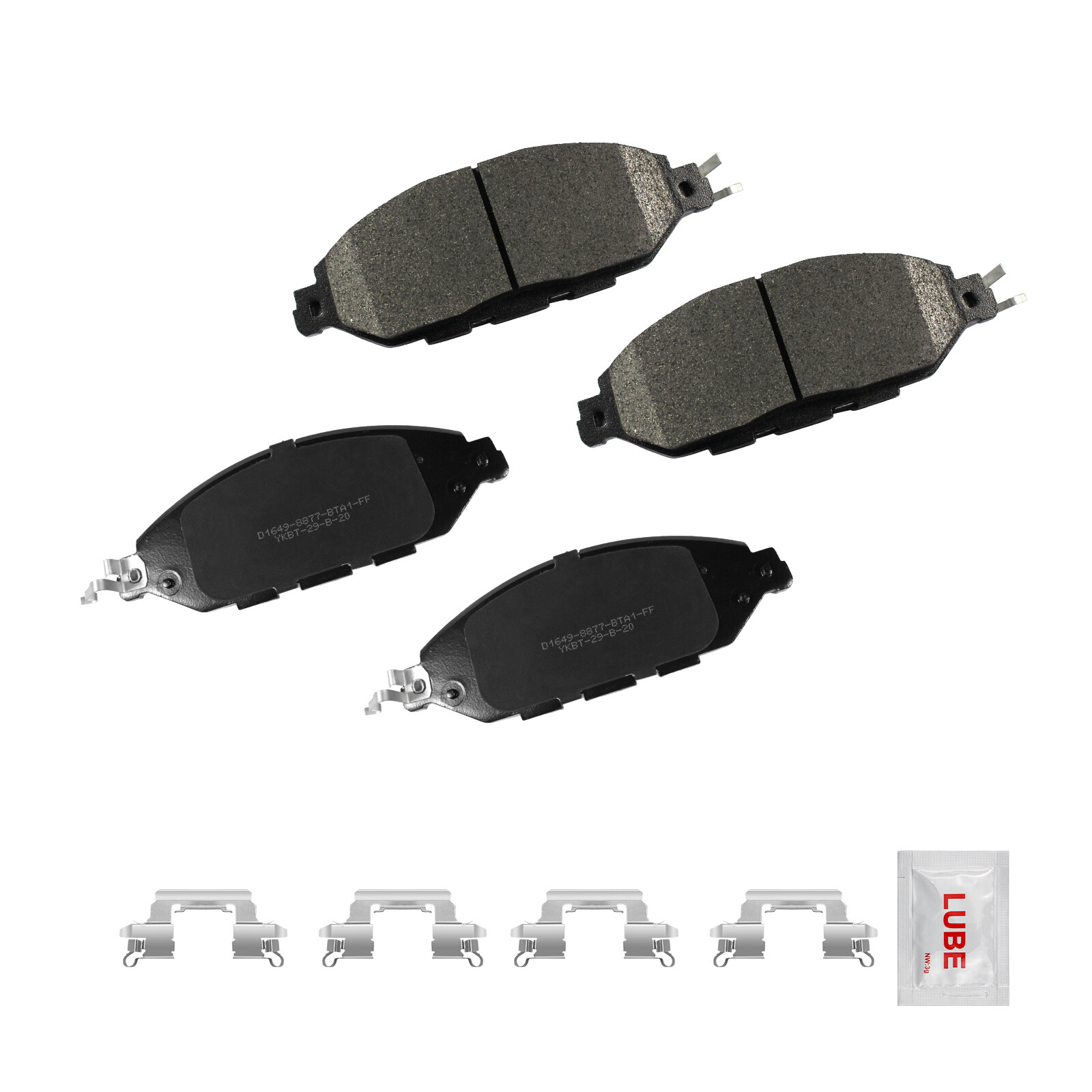 Hart Brakes Front Rear Brake Rotors Black Drill Slot+Ceramic Brake Pads Compatible For 2013-2021 Infiniti JX35, QX60, Nissan Murano, Pathfinder