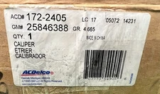 OEM ACDELCO 172-2405 GM 25846388 DISC BRAKE CALIPER FRONT LEFT CHEV/GMC 2001-18