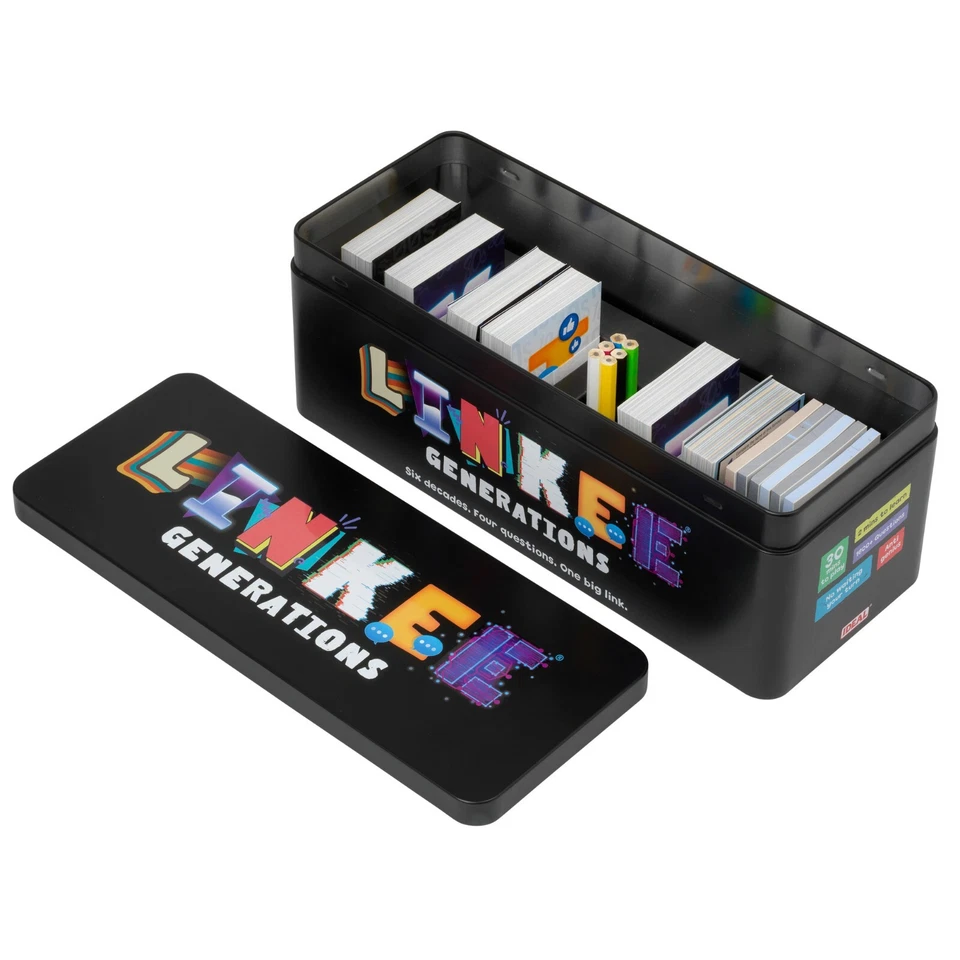 LINKEE GENERATIONS - New Trivia Quiz Game in Collector's Tin | Decades of Fun - Image 3 of 4