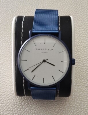   Damenuhr ROSEFIELD Watch Big Size Metall Blau Quarz