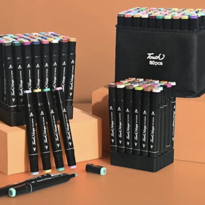 12-262 qty, Dual Tip Art Markers, Alcohol Markers, Sketch Markers Pens Permanent