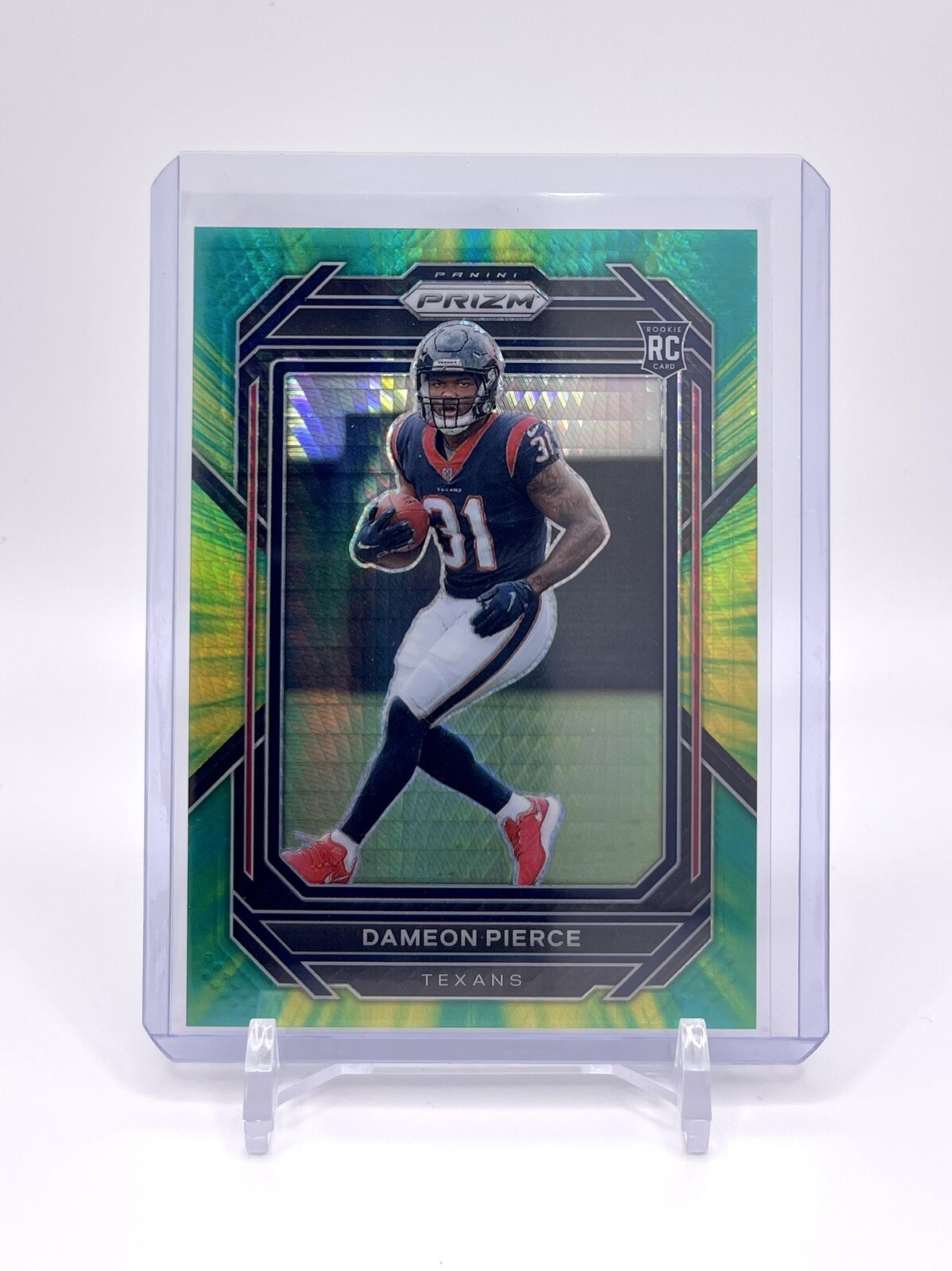 2022 Panini Prizm - Dameon Pierce Hyper Prizm Rookie RC No. 322 - 164/175