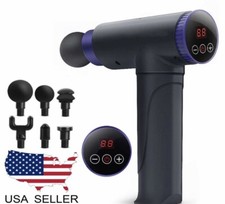 22 Speed LCD Massage Gun Deep Tissue Percussion Massager Muscle Vibrating Relax