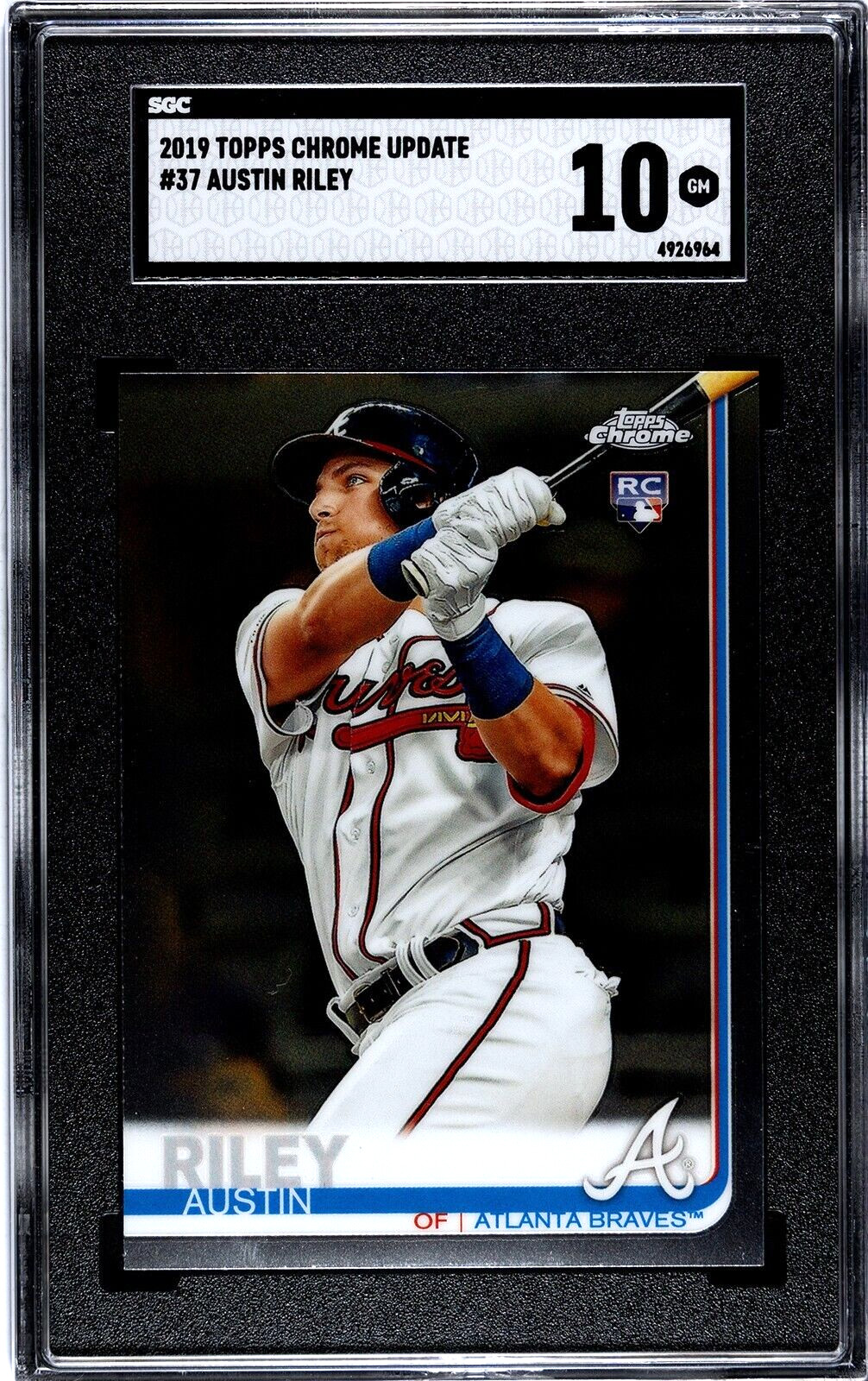 2019 Topps Chrome Update #37 Austin Riley Rookie SGC 10 GEM MINT RC