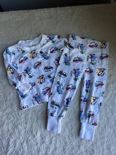 Vintage OshKosh B  Gosh Boys 2T Construction Dump Mixer Truck Pajamas 90s