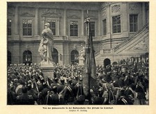 Deutsches Reich Preu&szlig;en Fahnenweihe vor der Ruhmeshalle c.1902