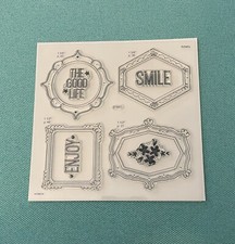 CTMH Perfect Picture Acrylic Stamp Set, Frames, Close To My Heart, New D1681