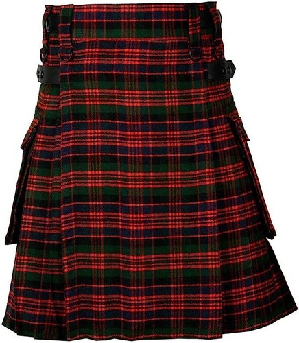 MacDonald Tartan Leather Straps Utility Kilts - Picture 2 of 3