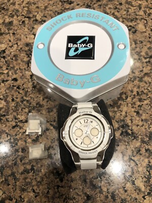 CASIO White BABY-G Ladies Watch BGA-120C (5001) - Water Resistant New