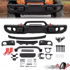 Front Bumper Steel For Jeep Wrangler JK Rubicon 2007-2018 10th Anniversary Style