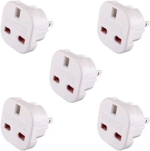 5 X UK To US Travel Adaptor Plug Suitable ,Thailand USA Canada Mexico - Picture 2 of 6
