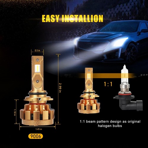 Kit de conversión de bombillas LED AUXBEAM 9006 haz bajo 6000K blanco con CANBUS - Imagen 4 de 12