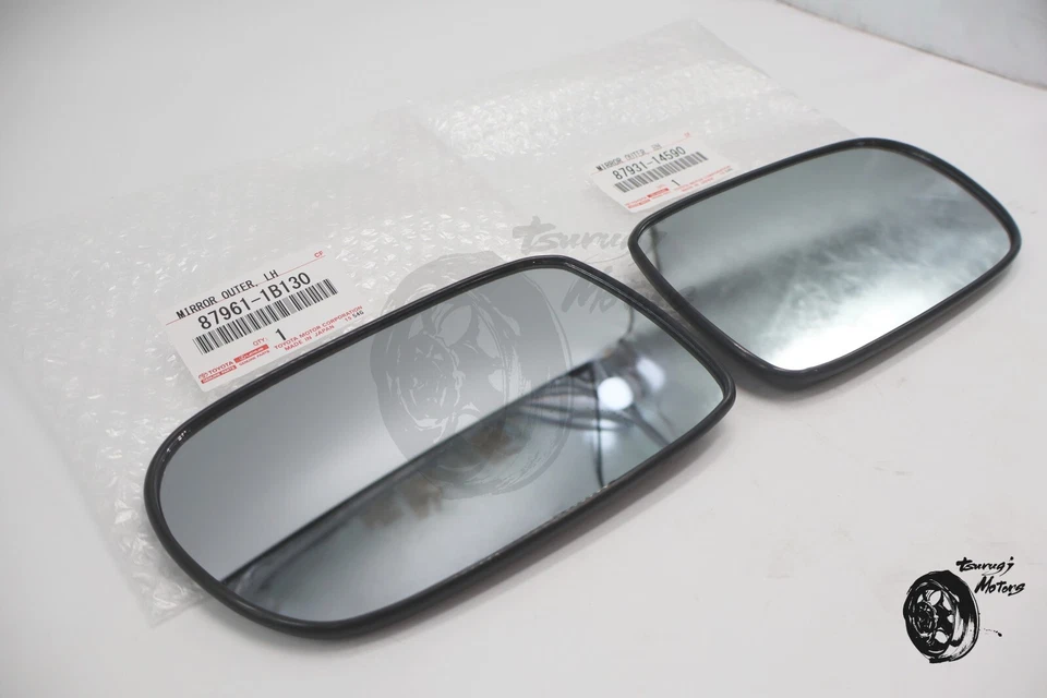TOYOTA Genuino JZA80 SUPRA Vista Lateral PUERTA ESPEJO VIDRIO Izquierdo y Derecho Conjunto OEM JDM Foto 4 de 4