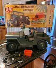 Gi Joe 1974 Tempesta di Sabbia Sopravvivenza Avventura Jeep Equipaggiamento Scatola Orig *LEGGI*