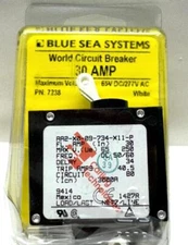 Circuit Breaker Double Pole 30 Amp Blue Sea Systems 7238