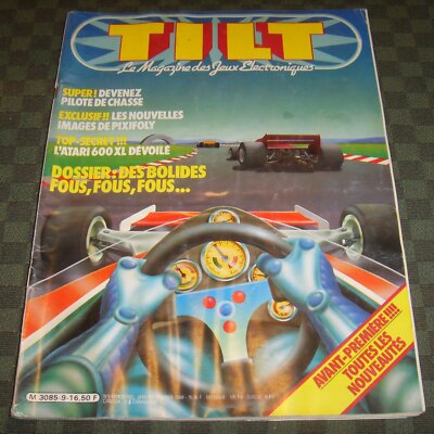 Tilt Ausgabe 9 Zeitschrift Magazin Videospiel Atari 2600 Vectrex Intellivision Asterix