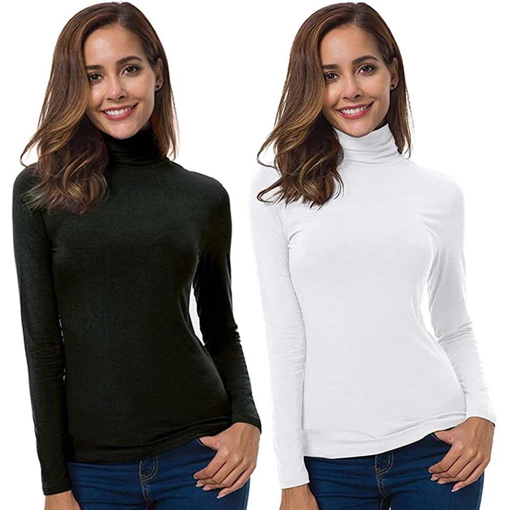 Women's lightweight mock turtleneck cheap
