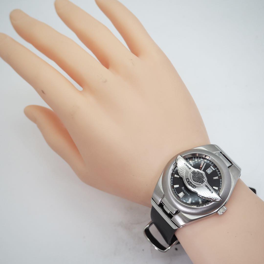 426【美品】BULOVA 時計　ハーレーダビッドソン　メンズ　箱付　限定コラボ 2025年最新】ブローバ 腕時計 ハーレーの人気アイテム - メルカリ