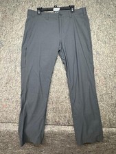 Eddie Bauer Pants Mens Gray Travex Flat Front Stretch Hiking 36x30
