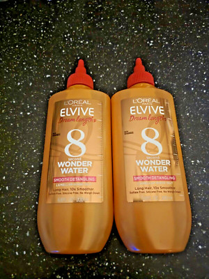 Lot of 2: L'Oreal Paris Elvive Dream Lengths 8 Second WONDER WATER 6.8 oz.