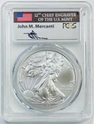 2020-(P) $1 Silver Eagle PCGS MS70 Emergency Issue Struck at Phila FS Mercanti