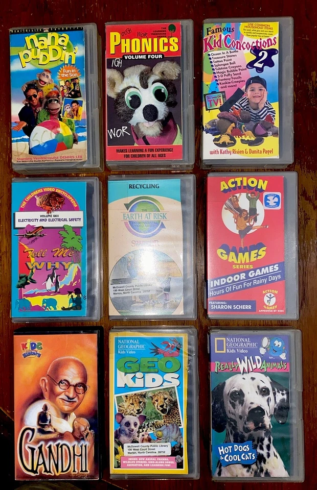Obscure VHS Tapes Children's Videos 90s Odd Learning Kids Shows Vintage HTF OOP - Image 4 of 4