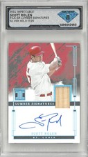 2024 Panini Impeccable SCOTT ROLEN Lumber Bat Auto /25 💎 DSG 8 NM/Mint