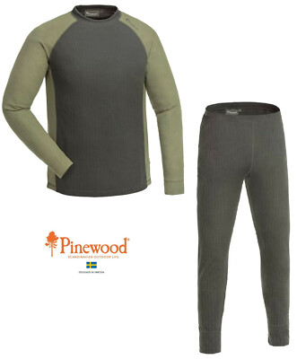 Underwear set PINEWOOD   Finnveden, base layer, D.green/leaf