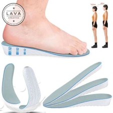 Men Women Invisible Height Increase Insoles Heel Lift Taller Shoe Inserts Pad US