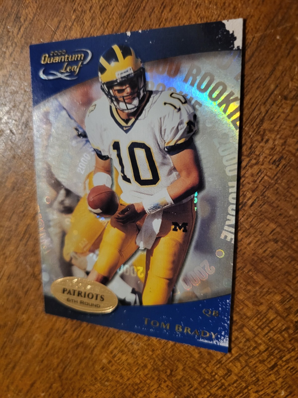 2000 Quantum Leaf TOM BRADY RC #343 New England Patroits "Low Grade" READ - Picture 3 of 9