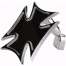 Rear View Mirror Chrome MALTESE CUSTOM Design HOT ROD CLASSIC SHOW CAR BOMB VW