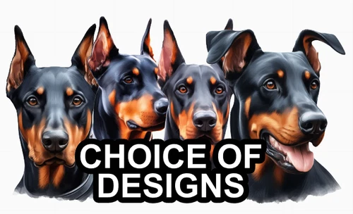 Doberman Pinscher Self Adhesive Dog Sticker