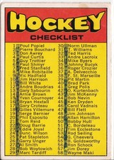 1971-72 OPC checklists ## 111 and 264 marked  still decent cards for the price