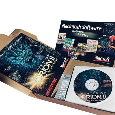 Master Of Orion II Battle At Antares Mac Game MacSoft Big Box 4X Strategy CD-ROM
