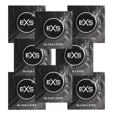 EXS Black Latex Kondome  Schwarzes Design mit Gleitmittel 100 Stück