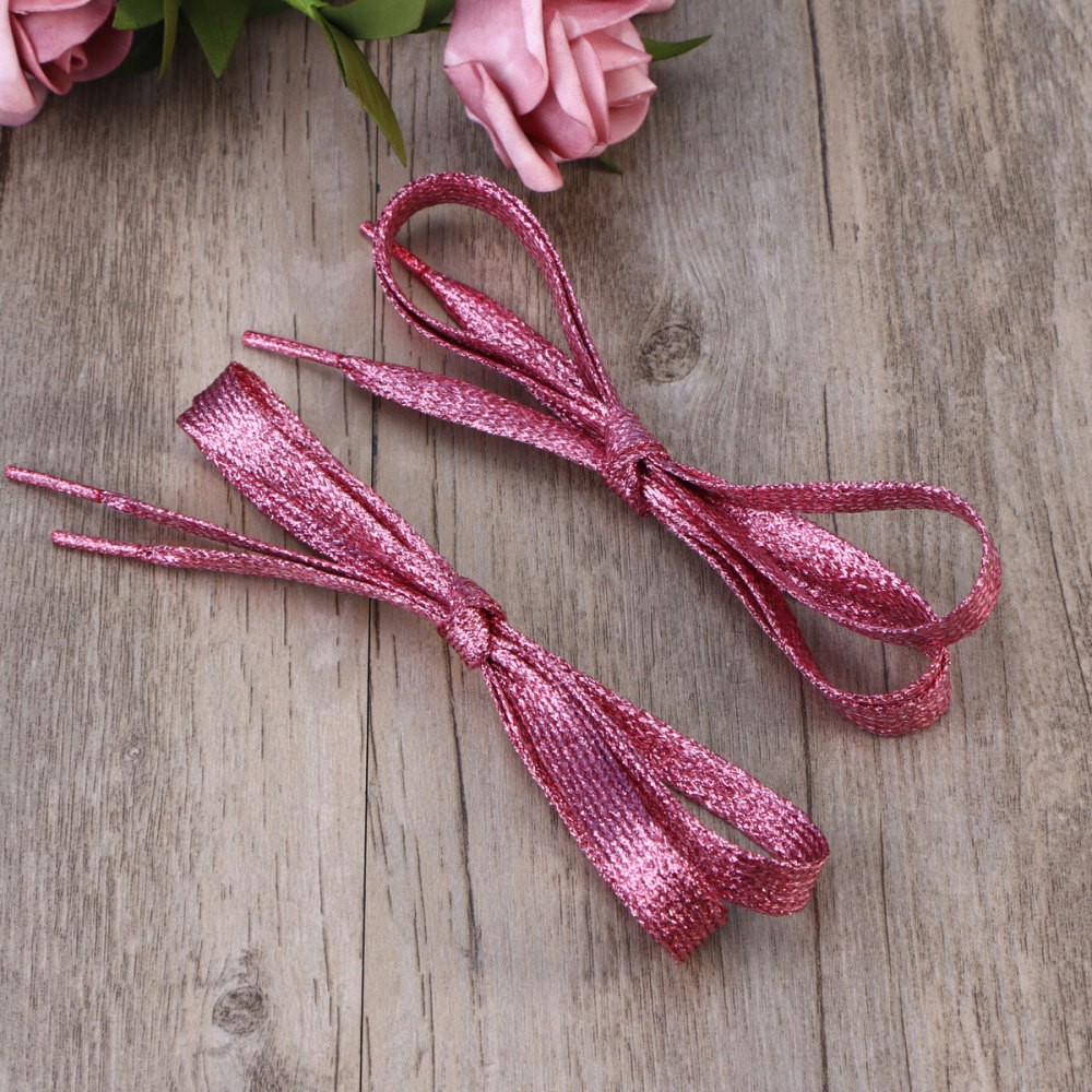 APL Lacci per scarpe piatti glitter 1 1 m colorati lacci per scarpe