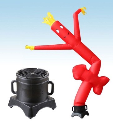Advertising Inflatable Tube Man 12ft Red Arrow Blow Up Wavy Flailing w Blower